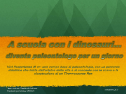 Progetto Paleontologia 2015