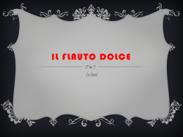 Il flauto dolce