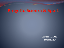 Scienza e sport - Progetto Lauree Scientifiche Trieste