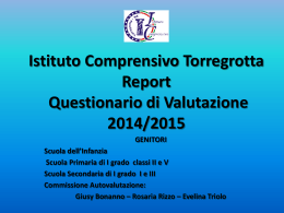 Istituto Comprensivo Torregrotta Report Questionario di Valutazione