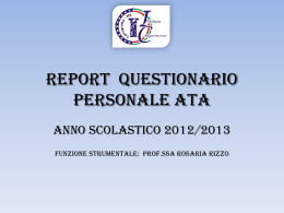 Monitoraggio Personale ATA