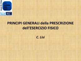 INTENSITA` dell`ESERCIZIO