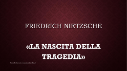 Paolo Scolari: approfondimento su "La nascita della tragedia"