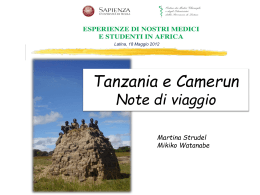 Camerun e Tanzania - Ordine Medici Latina