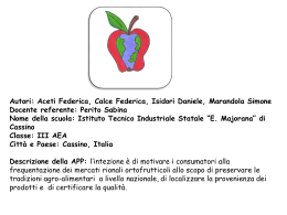 Visualizza la simulazione dell`APP - italia e svizzera verso l`expo 2015