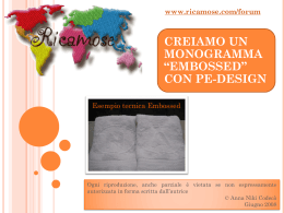 Creiamo un ricamo