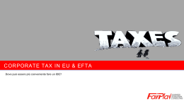 Presentazione sulle corporate tax