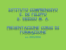 Proposte di Corsi di formazione - Istituto Comprensivo E. De Filippo