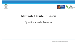 Manuale Utente Consumi - Pagina di accesso alle applicazioni i