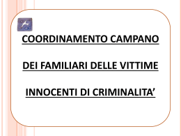 Coordinamento campano dei familiari delle vittime