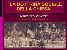 La Chiesa e la dottrina sociale - Storia della Parrocchia Santa Maria