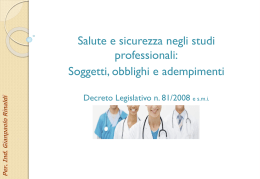 Presentazione - Ordine dei Medici Chirurghi ed Odontoiatri della