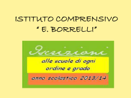 ISTITUTO COMPRENSIVO * E. BORRELLI*