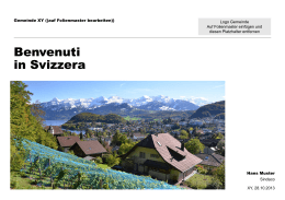 Willkommen in der Schweiz