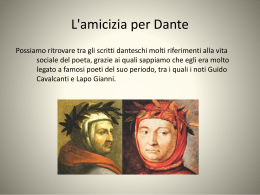 L`amicizia per Dante