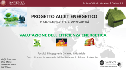 Presentazione progetto audit energetico