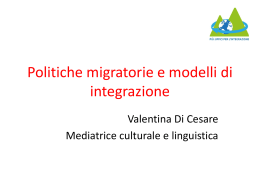 Politiche migratorie e modelli di integrazione