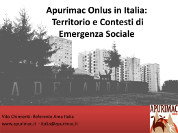 Apurimac Onlus in Italia