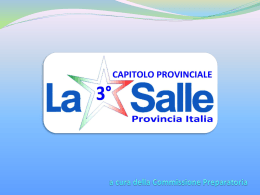 00. Presentazione Programma - La Provincia Italia dei F. S. C.