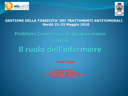La gestione infermieristica degli accessi venosi centrali