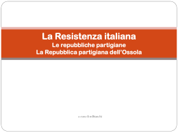 Resistenza, repubbliche partigiane