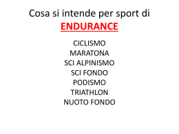 Cosa si intende per sport di
