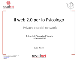 Privacy e social network