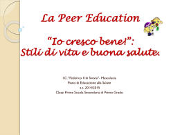 La Peer Education - fsveviamascalucia.gov.it