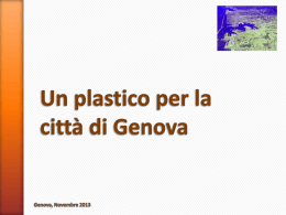 Un plastico per la città di Genova