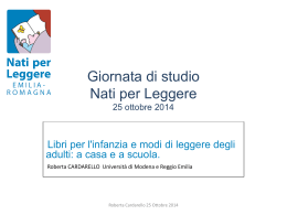 25Ott Roberta Cardarello - Biblioteche della Provincia di Reggio