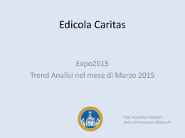 Edicola Caritas key words analisi