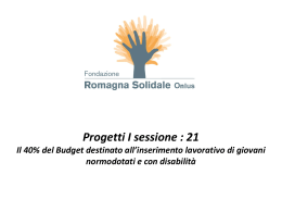 Diapositiva 1 - Fondazione Romagna Solidale ONLUS