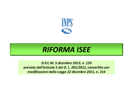 INPS_Riforma ISEE_sintesi