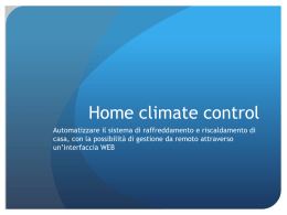 Home Climate Control Arduino