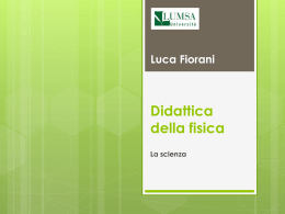 Modulo 1.1 - La scienza