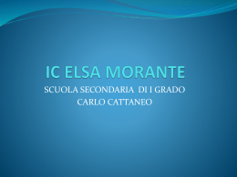IC ELSA MORANTE - Istituto Comprensivo Elsa Morante