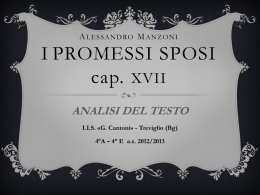 I PROMESSI SPOSI CAP XVII
