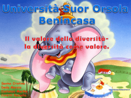 Il valore della diversità- la diversità come lavoro.