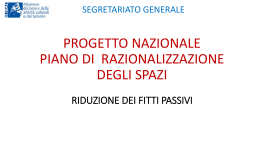 informativa riunione sindacale 12.11.2014 PROGETTO PIANO DI