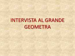 INTERVISTA AL GRANDE GEOMETRA - matelsup2-2013