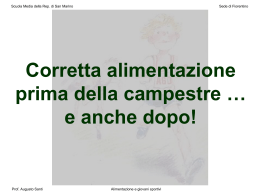Corretta alimentazione - Portale per l`educazione