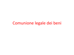 lezione omunione legale dei beni 5 - E