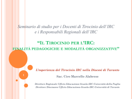 Slide - IRC Venezia Infanzia
