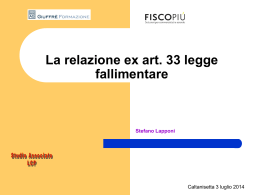 slides convegno 3.7.2014 - Ordine dei Dottori Commercialisti e degli
