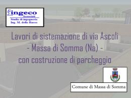 ing. M. dello Russo - costruzione parcheggio urbano