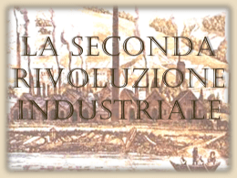 La seconda rivoluzione industriale