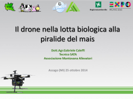 Il Drone nella lotta Biologica alla Piralide del mais