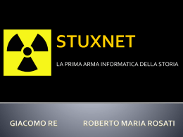 Presentazione Stuxnet