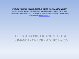L`ambiente di lavoro - istituto alessandro volta