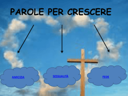 PAROLE PER CRESCERE